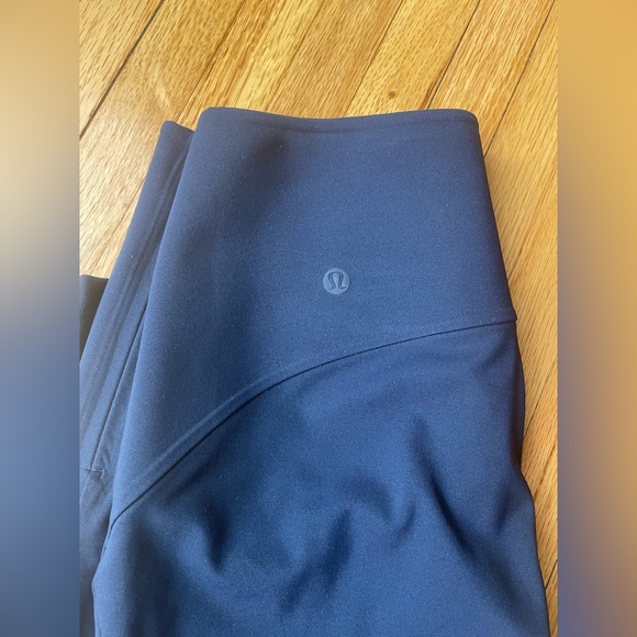 Lululemon smooth fit pull on high rise pants in true navy - Picture 7 of 8